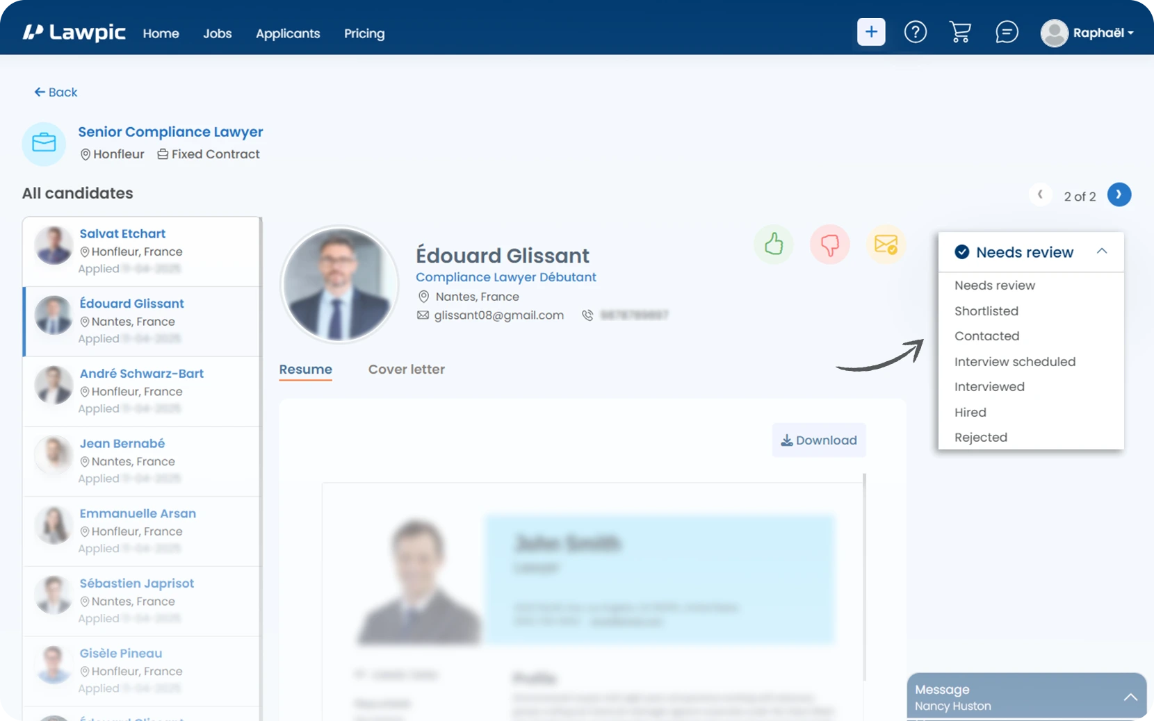 Candidate Details