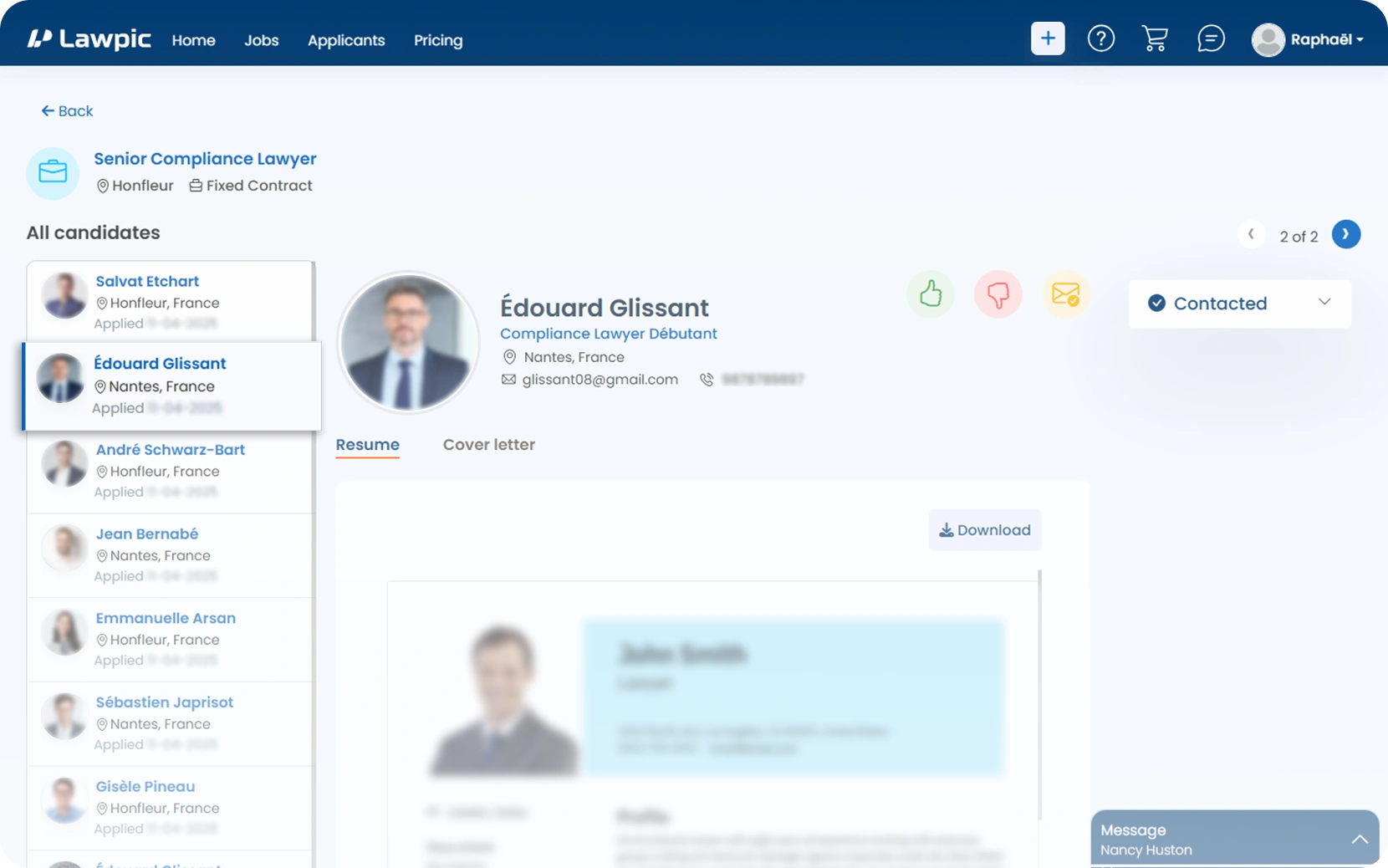 Candidate Details